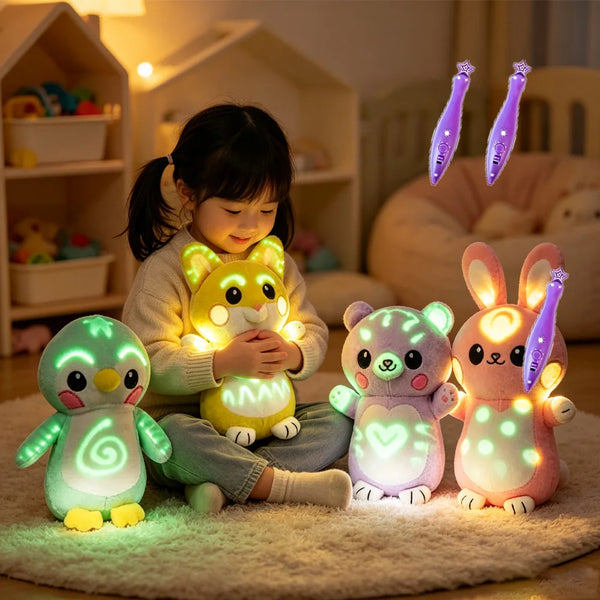 Glow Drawing Plush — Draw It, Dim the Lights, Watch It Glow